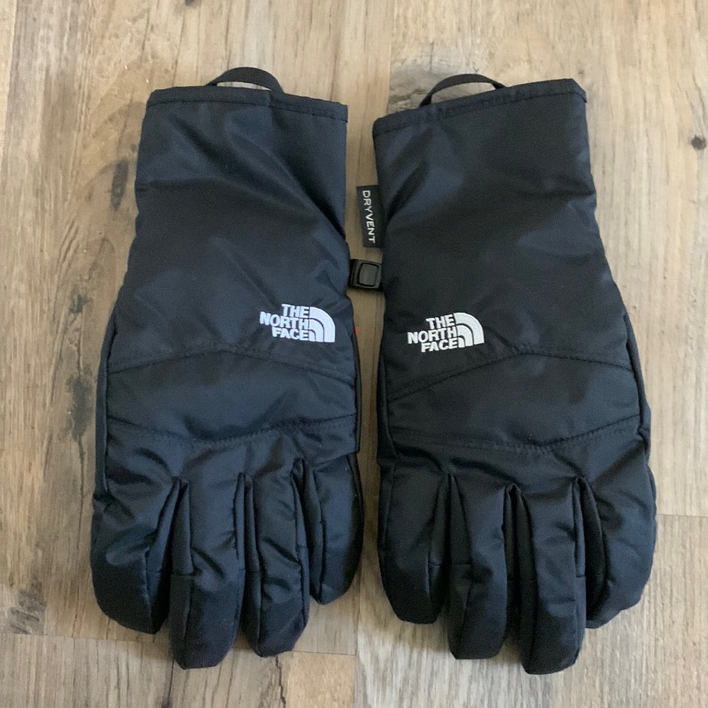 The North Face waterproof black small gloves